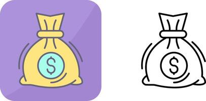 Money Bag Icon Design vector