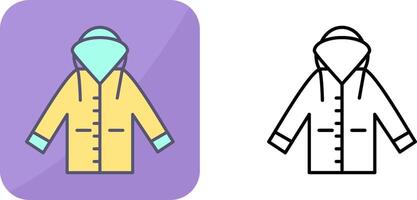 Raincoat Icon Design vector