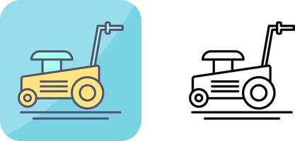 Lawn Mower Icon Design vector