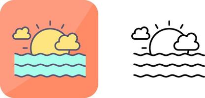 diseño de icono de mar vector