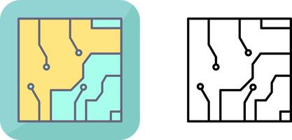 Electrical circuit Icon Design vector