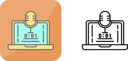 Voice Recorder Icon Design vector