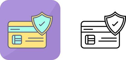 Card Protection Icon Design vector