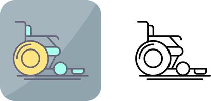 Wheel Chair Icon Design vector