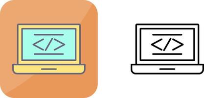 Coding Icon Design vector