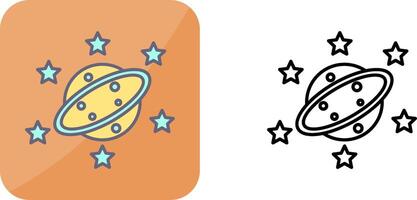 Saturn Icon Design vector