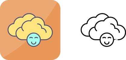 Cloudy Icon Design vector