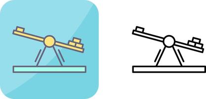 Seesaw Icon Design vector