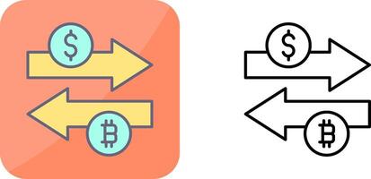 Money Exchange Icon Design vector