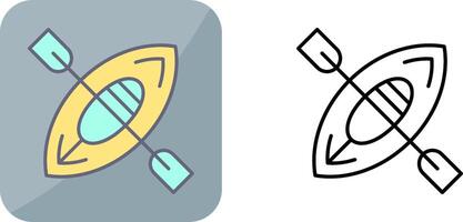 Kayak Icon Design vector