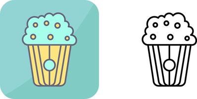 Pop corn Icon Design vector