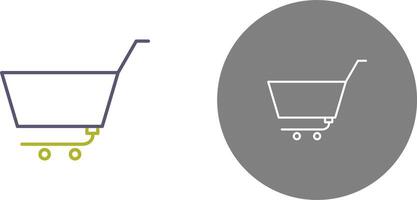 Unique Empty Cart Icon Design vector