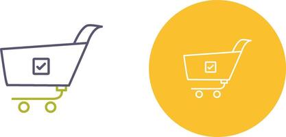 Unique Confirm Order Icon Design vector