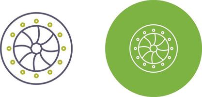 Unique Optical Diaphram Icon Design vector