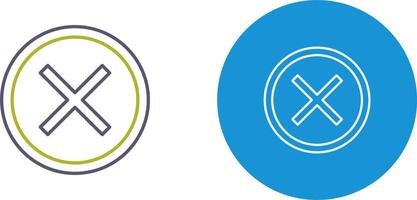 Do Not Cross Icon Design vector