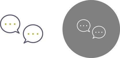 Unique Conversation Bubbles Icon Design vector