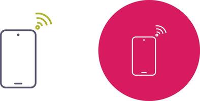 Unique Connected Device Icon Design vector