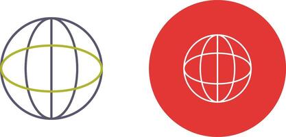 Unique Globe Icon Design vector