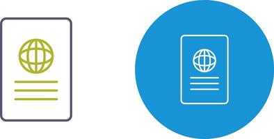 Unique Global Report Icon Design vector