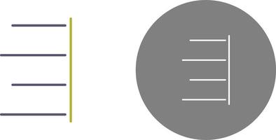Unique Right Align Icon Design vector