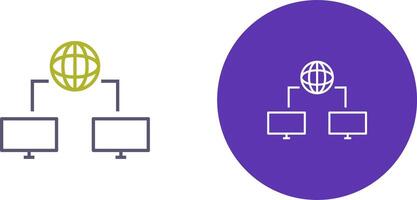 Unique Internet Connectivity Icon Design vector