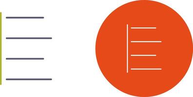Unique Left Align Icon Design vector