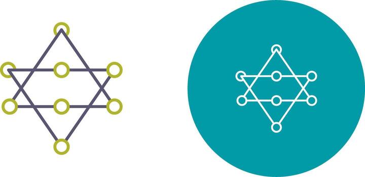 único redes icono diseño vector