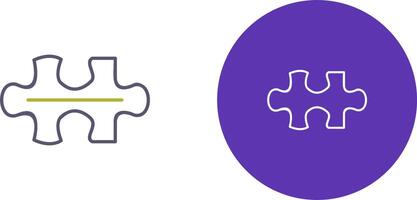 Unique Puzzle Piece Icon Design vector
