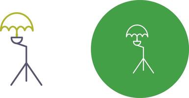 Unique Umbrella Stand Icon Design vector