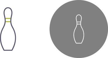 Unique Bowling Pin Icon Design vector