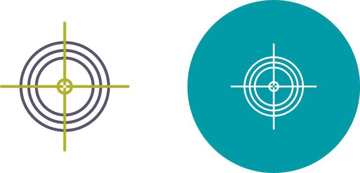 Unique Target Icon Design vector
