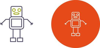 Unique Robot Icon Design vector