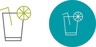 Unique Lemon Juice Icon Design vector