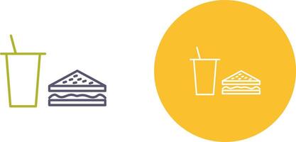 Unique Lunch Icon Design vector