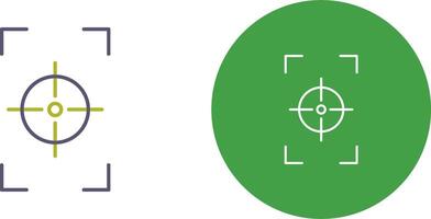 Unique Focus Vertical Icon Design vector