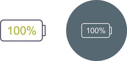 Unique Full Battery Icon Design vector