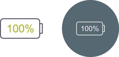 Unique Full Battery Icon Design vector