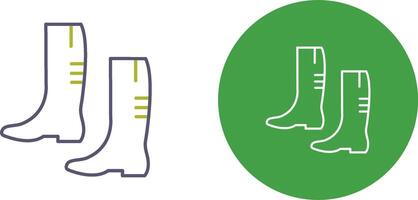 Gardening Boots Icon Design vector