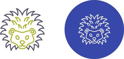 Hedgehog Icon Design vector