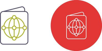 Passport Icon Design vector