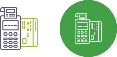 Pos Terminal Icon Design vector