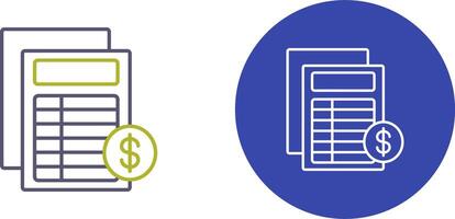 Invoice Icon Design vector