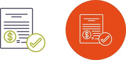 Paid Icon Design vector