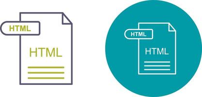 HTML Icon Design vector