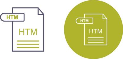 HTM Icon Design vector