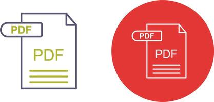 PDF Icon Design vector