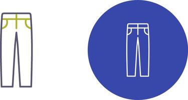 Men's Pants Icon Design vector