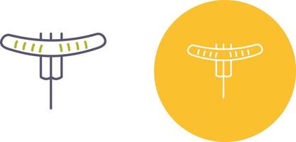Sausage on Fork Icon Design vector