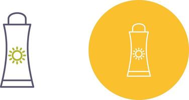 Sunblock Cream Icon Design vector