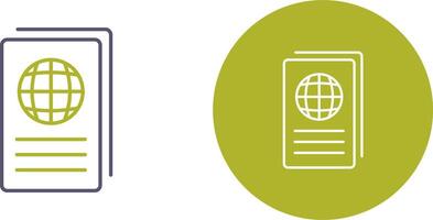 Global Report Icon Design vector